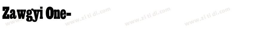 Zawgyi One字体转换